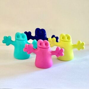 ALESSI “Little Ghost” Wine Bottle Stoppers VINTAGE Set Of 4